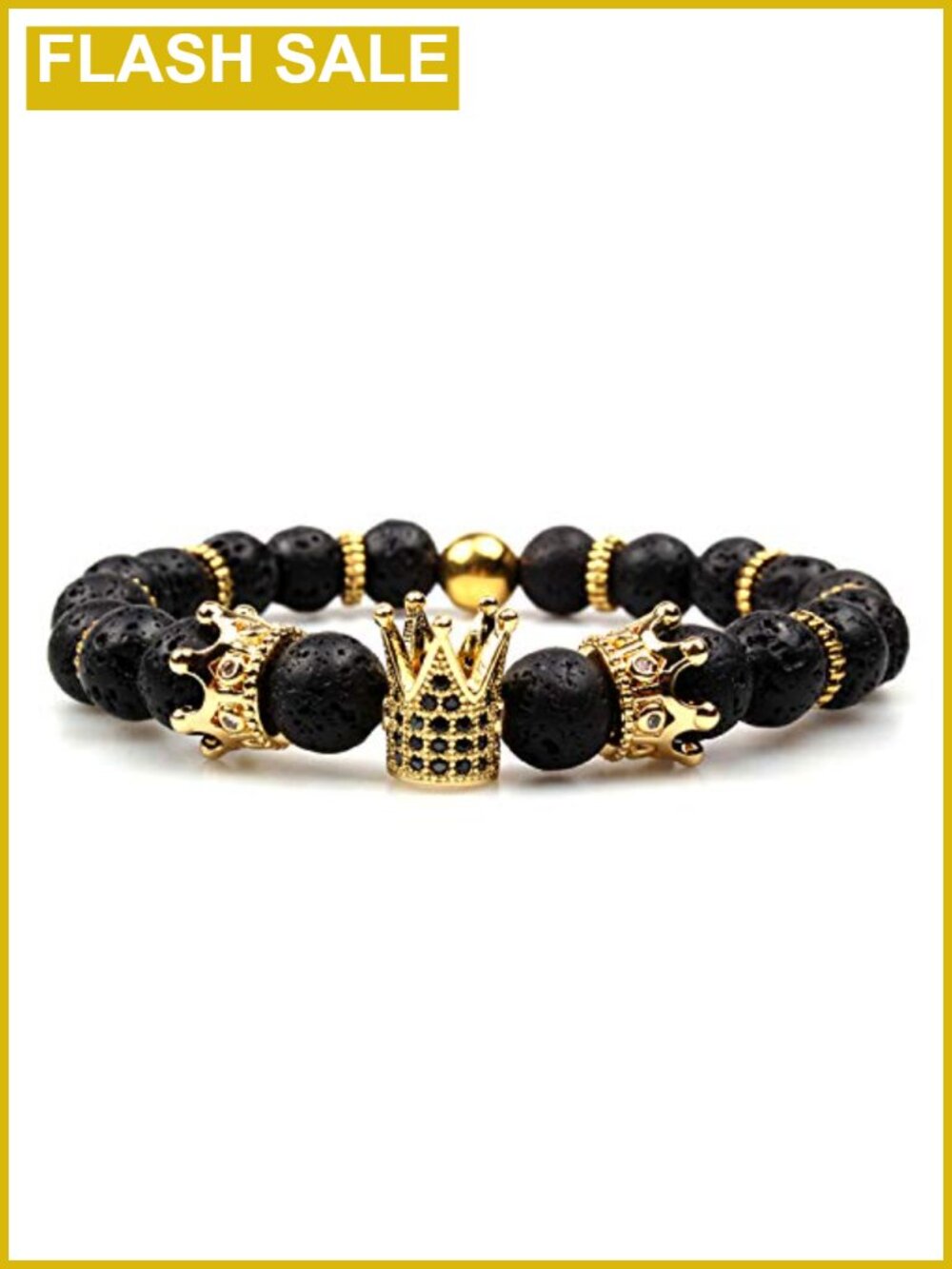 Crown Bead Bracelet King Queen Charm Jewelry Gift Couple